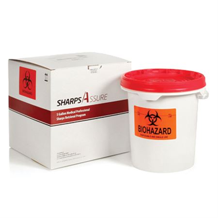 Sharps Retrieval Program 5gal - with Four 1.5qt Sharps