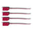 Healthmark Seal Pull-Tight Lok Red 100/PK (0345 RD)