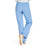 Medline AngelStat Unisex Reversible Drawstring Waist Scrub Pants - AngelStat Unisex Reversible Drawstring Waist Scrub Pants with Angelica Color-Coding, Size S Tall Inseam, Ceil Blue - 601NTHS-CA