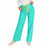 Medline AngelStat Unisex Reversible Drawstring Waist Scrub Pants - AngelStat Unisex Reversible Drawstring Waist Scrub Pants with Medline Color-Coding, Size S Tall Inseam, Jade - 601NTJS-CM