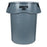Rubbermaid Container Waste Brute Plastic 44gal Gray 4/Ca