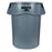 Rubbermaid Container Waste Brute Plastic 44gal Gray 4/Ca