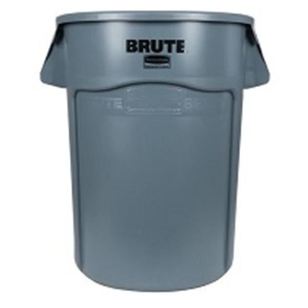 Rubbermaid Container Waste Brute Plastic 44gal Gray 4/Ca