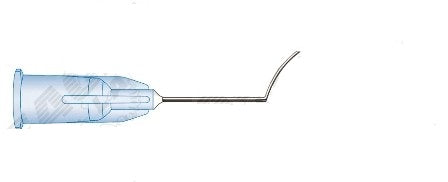 Eagle Labs LASIK Flap Spatula / Irrigator (Hersh) - LASIK Hersh Flap Irrigator / Spatula, Spatula Tip, 9 mm Angled, 23G x 1" - 610-23