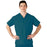 Medline AngelStat Unisex Reversible V-Neck Scrub Top with 2 Pockets - AngelStat Unisex Reversible V-Neck 2-Pocket Scrub Top with Angelica Color-Coding, Size 4XL, Peacock - 610NBT4XL-CA