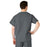 Medline AngelStat Unisex Reversible V-Neck Scrub Top with 2 Pockets - AngelStat Unisex Reversible V-Neck 2-Pocket Scrub Top with Medline Color-Coding, Size L, Charcoal - 610NCCL-CM