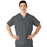 Medline AngelStat Unisex Reversible V-Neck Scrub Top with 2 Pockets - AngelStat Unisex Reversible V-Neck 2-Pocket Scrub Top with Medline Color-Coding, Size 3XL, Charcoal - 610NCCXXXL-CM
