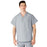 Medline AngelStat Unisex Reversible V-Neck Scrub Top with 2 Pockets - AngelStat Unisex Reversible V-Neck 2-Pocket Scrub Top with Angelica Color-Coding, Size XS, Gray - 610NGTXS-CA