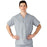 Medline AngelStat Unisex Reversible V-Neck Scrub Top with 2 Pockets - AngelStat Unisex Reversible V-Neck 2-Pocket Scrub Top with Medline Color-Coding, Size 2XL, Gray - 610NGTXXL-CM