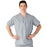 Medline AngelStat Unisex Reversible V-Neck Scrub Top with 2 Pockets - AngelStat Unisex Reversible V-Neck 2-Pocket Scrub Top with Angelica Color-Coding, Size 3XL, Gray - 610NGTXXXL-CA