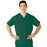 Medline AngelStat Unisex Reversible V-Neck Scrub Top with 2 Pockets - AngelStat Unisex Reversible V-Neck 2-Pocket Scrub Top with Angelica Color-Coding, Size 3XL, Emerald - 610NJTXXXL-CA