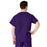 Medline AngelStat Unisex Reversible V-Neck Scrub Top with 2 Pockets - AngelStat Unisex Reversible V-Neck 2-Pocket Scrub Top with Angelica Color-Coding, Size 2XL, Regal Purple - 610NRPXXL-CA
