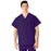 Medline AngelStat Unisex Reversible V-Neck Scrub Top with 2 Pockets - AngelStat Unisex Reversible V-Neck 2-Pocket Scrub Top with Angelica Color-Coding, Size 2XL, Regal Purple - 610NRPXXL-CA