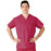 Medline AngelStat Unisex Reversible V-Neck Scrub Top with 2 Pockets - AngelStat Unisex Reversible V-Neck 2-Pocket Scrub Top with Medline Color-Coding, Size XL, Raspberry - 610NTR5XL-CM