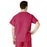 Medline AngelStat Unisex Reversible V-Neck Scrub Top with 2 Pockets - AngelStat Unisex Reversible V-Neck 2-Pocket Scrub Top with Medline Color-Coding, Size L, Raspberry - 610NTRL-CM