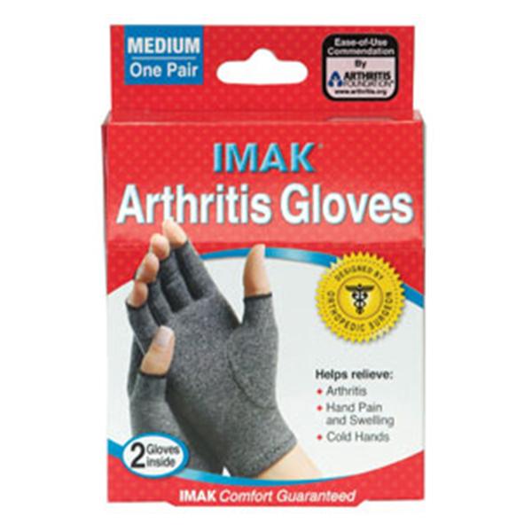 Brownmed Glove Arthritis IMAK Wrist Gray <4" Size Large 1/Pr