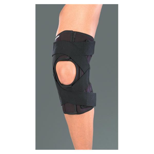 Mueller Sports Medicine Brace Wraparound Deluxe Knee Neoprene Black Size Small EA