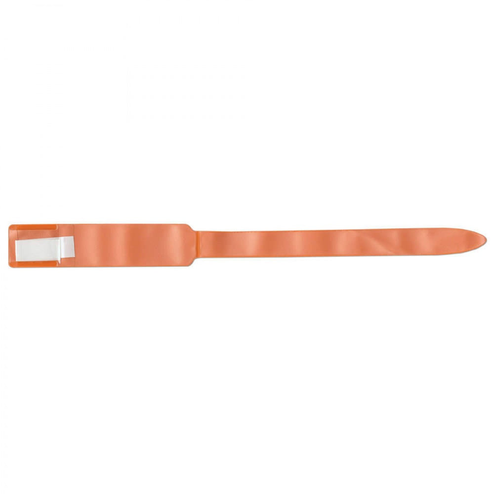Soft-Lock Insert Wristband Vinyl X11 Adult/Pedi Orange - 250 Per Box