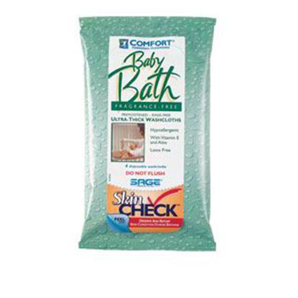 Sage Products Comfort Baby Bath Wash Fragrance Free 110x4/Ca