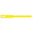 Soft-Lock Write-On Wristband Vinyl Adhesive Closure 1"X11 Adult/Pedi Yellow - 250 Per Box