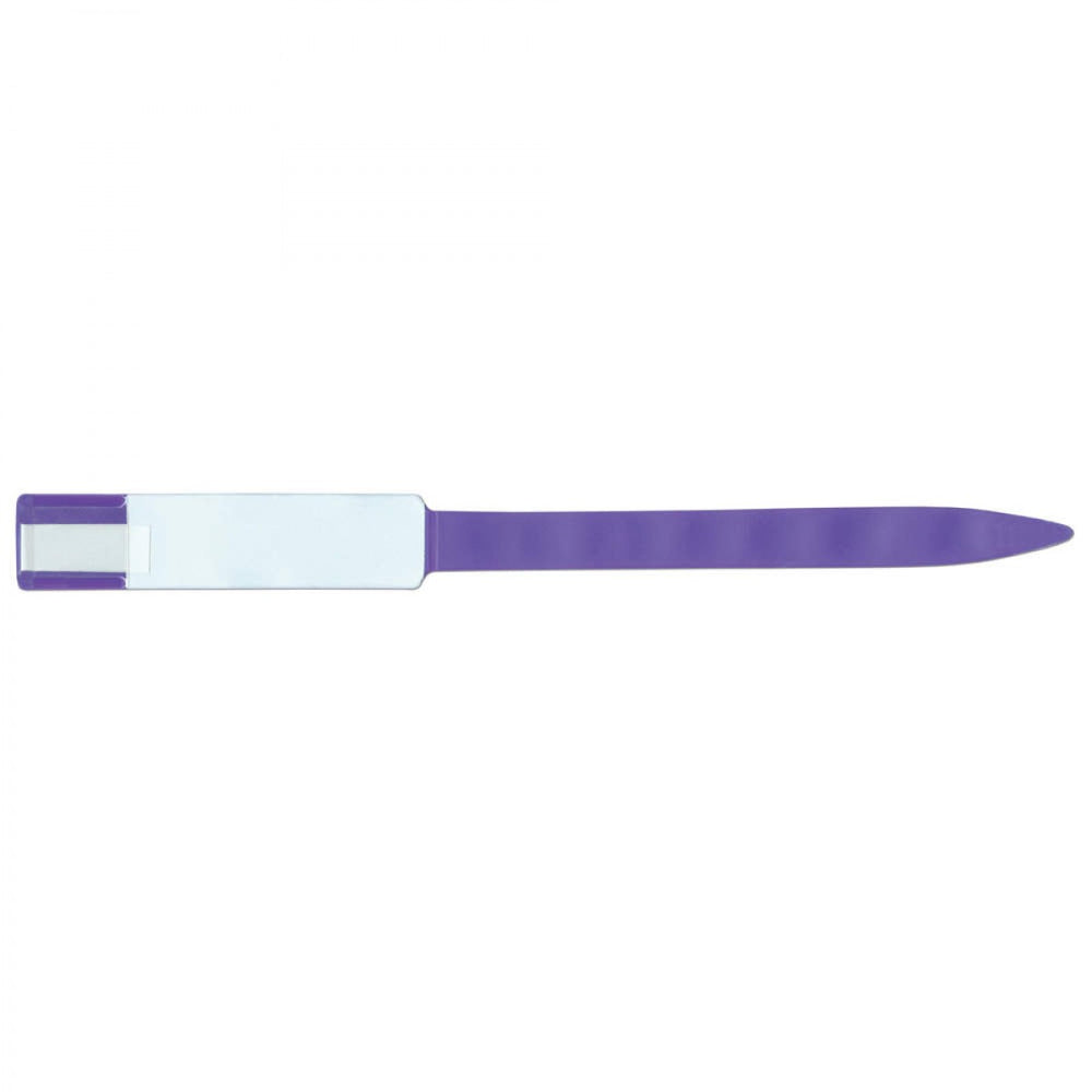 Soft-Lock Imprinter Wristband Vinyl 1"X11 Adult/Pedi Purple - 250 Per Box
