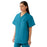 Medline AngelStat Unisex Reversible V-Neck Scrub Top with 4 Pockets - AngelStat Unisex Reversible V-Neck 4-Pocket Scrub Top with Medline Color-Coding, Size M, Peacock - 630NBTM-CM