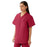 Medline AngelStat Unisex Reversible V-Neck Scrub Top with 4 Pockets - AngelStat Unisex Reversible V-Neck 4-Pocket Scrub Top with Angelica Color-Coding, Size M, Raspberry - 630NTRM-CA