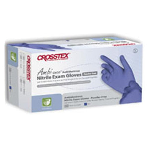 Crosstex International Gloves Exam Ambi-Ance PF Nitrile Latex-Free Lg Blue 200/Bx, 10 BX/CA (19013)
