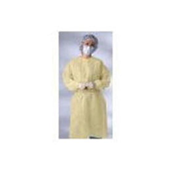 AMD Ritmed Gown Isolation X-Large Yellow Elastic Cuff 50/Ca