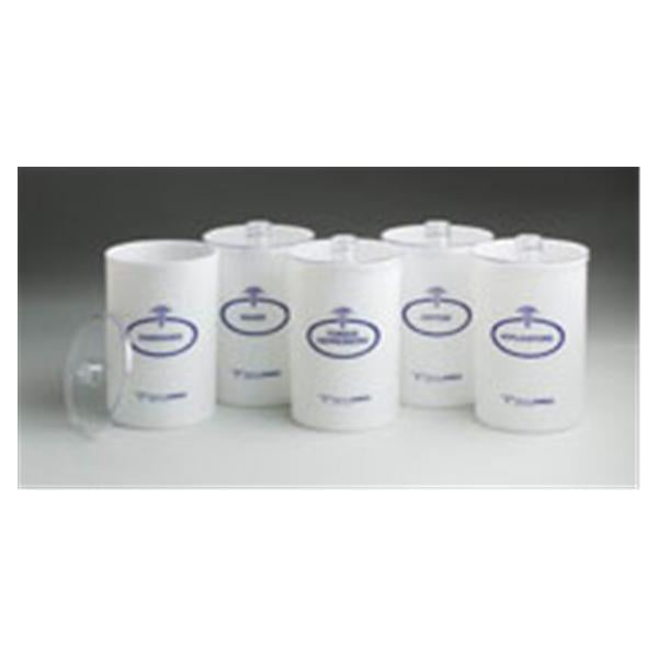 Dukal oration Jar Sundry 6-1/2x4-1/4" Opaque Plastic 5/Set