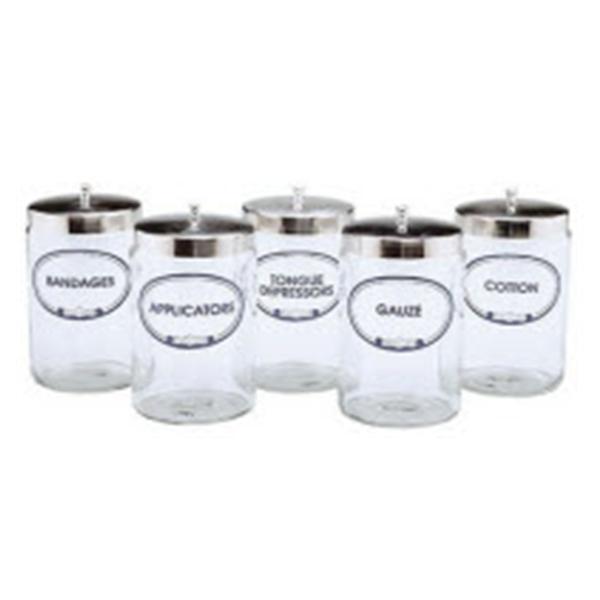 Graham-Field/Everest &Jennings Jar Sundry Clear Flint Glass With Cover Ea