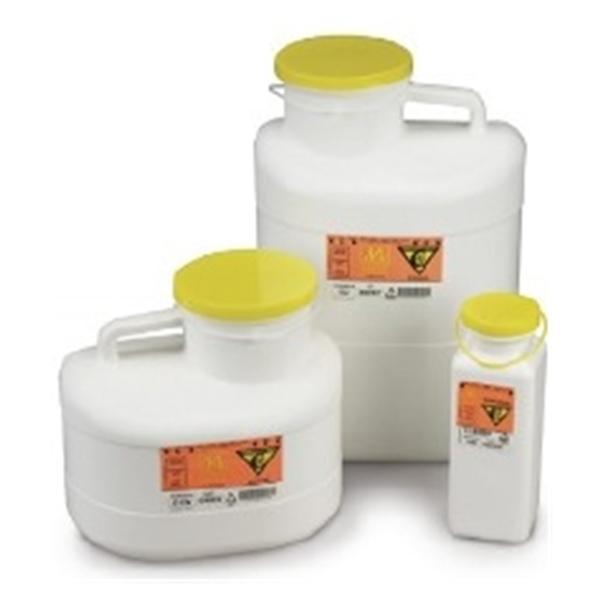 Medegen Medical Products Container Chemotherapy 23qt Yellow 4/Ca