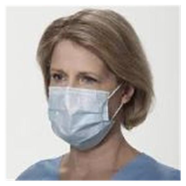 O & M Halyard Mask Earloop Fluid Resistant Blue 10Bx/Ca