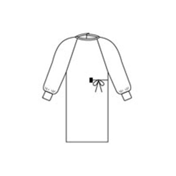 O & M Halyard Gown Surgical Evolution 4 Large Blu/Ylw Nckbnd NRnfrcd Strl Ea, 32 EA/CA (95011)