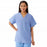 Medline Unisex 100% Cotton Reversible V-Neck Scrub Top with 2 Pockets - Unisex 100% Cotton Reversible V-Neck 2-Pocket Scrub Top, Size XS, Ceil Blue - 648MHSXS