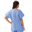 Medline Unisex 100% Cotton Reversible V-Neck Scrub Top with 2 Pockets - Unisex 100% Cotton Reversible V-Neck 2-Pocket Scrub Top, Size XS, Ceil Blue - 648MHSXS