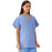 Medline Unisex 100% Cotton Reversible V-Neck Scrub Top with 2 Pockets - Unisex 100% Cotton Reversible V-Neck 2-Pocket Scrub Top, Size XS, Ceil Blue - 648MHSXS