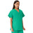Medline Unisex 100% Cotton Reversible V-Neck Scrub Top with 2 Pockets - Unisex 100% Cotton Reversible V-Neck 2-Pocket Scrub Top, Size XL, Jade - 648MJSXL