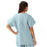 Medline Unisex 100% Cotton Reversible V-Neck Scrub Top with 2 Pockets - Unisex 100% Cotton Reversible V-Neck 2-Pocket Scrub Top, Size L, Misty - 648MZSL