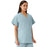 Medline Unisex 100% Cotton Reversible V-Neck Scrub Top with 2 Pockets - Unisex 100% Cotton Reversible V-Neck 2-Pocket Scrub Top, Size L, Misty - 648MZSL