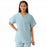 Medline Unisex 100% Cotton Reversible V-Neck Scrub Top with 2 Pockets - Unisex 100% Cotton Reversible V-Neck 2-Pocket Scrub Top, Size 3XL, Misty - 648MZSXXXL