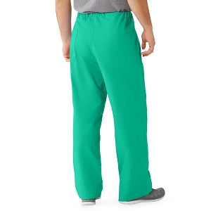 Medline Unisex 100% Cotton Reversible Drawstring Scrub Pants - 100% Cotton Reversible Scrub Pants, Jade, Unisex Size M - 649MJSM