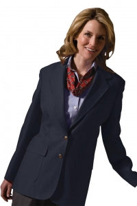 Edwards Garment Co Ladies Lapel Coats - Women's Single-Breasted Suit Jacket, Navy, Size 16 Regular - 6500 007 16 R