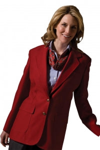 Edwards Garment Co Ladies Lapel Coats - Women's Single-Breasted Suit Jacket, Red, Size 4 Regular - 6501 012 4