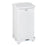 Rubbermaid Container Waste Defenders Steel 12gal Step-On White Square Ea