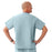 Medline Unisex 100% Cotton Reversible Hyperbaric Scrub Top with Pockets - Unisex 100% Cotton Reversible Hyperbaric Scrub Top with Medline Color-Coding, Size 3XL, Misty - 658MZSXXXL-CM