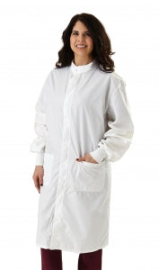Medline Unisex ASEP A / S Barrier Lab Coats - ASEP Unisex Antistatic Lab Coat, White, Size M - 6620BLHM