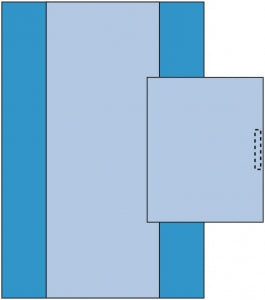 Medline Nonsterile Table Covers - Overhead Table Cover with Fan-Fold, 80" x 100" - 66703