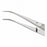 Centurion Centurion Serrated Umbilical Forceps - 4" (10.1 cm) Sterile Centurion Iris Forceps with Umbilical Serrated 1/2 Curve Sharp / Sharp Tips, Lil' Tips, Single Use - 67410