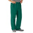 Medline AngelStat Unisex Elastic Waist Cargo Scrub Pants - AngelStat Unisex Elastic Waist Cargo Scrub Pants, Size XL Long Inseam, Hunter Green - 674NHGXLL